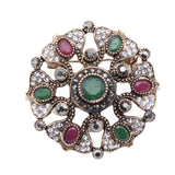 Floral Brooch Green nz