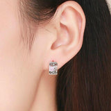 Floral clip on earrings nz