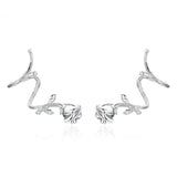 Floral earrings 925 Sterling Silver nz