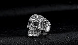 Floral skull ring nz