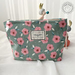 Floral toiletry bag Green nz