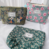 Floral toiletry bag Green nz
