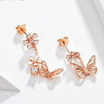 Flower and butterfly earrings nz