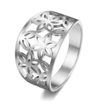 Flower of Life Ring 54.5 mm / Silver nz