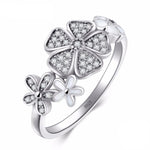 Flower ring small crystals 51.9 mm nz