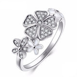 Flower ring small crystals 51.9 mm nz