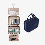 Foldable and Hanging toiletry bag Dark blue / S nz