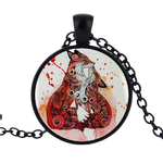 Fox family necklace Black nz