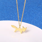 Fox gold plated necklace darling nz