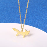 Fox gold plated necklace darling nz