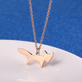 Fox gold plated necklace Golden Rose nz
