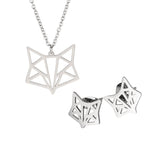 Fox necklace and silver earrings money nz