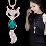 Fox necklace with emerald nz