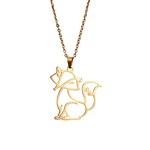 Fox silhouette necklace nz