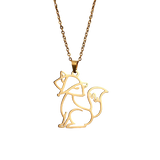 Fox silhouette necklace nz