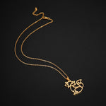Fox silhouette necklace nz