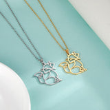 Fox silhouette necklace nz
