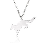 Fox Stainless pendant Silver platinum nz