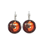 Fox stud earrings SUPREME SILVER nz