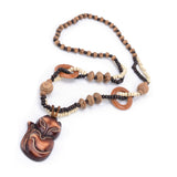 Fox wooden necklace nz