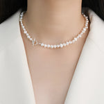 Freshwater pearl necklace 40 cm nz