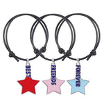 Friendship bracelet for 3 friends Black nz