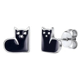 Fun Black Cat Earrings nz