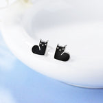 Fun Black Cat Earrings nz
