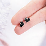 Fun Black Cat Earrings nz