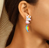 Funny Unicorn earrings nz