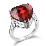 Garnet heart ring nz