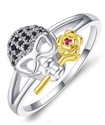 Gentleman Skull Ring 52 mm / Red nz