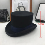 Gentleman style Top hat Dark blue Height 13.5 cm / S (54 55cm) nz