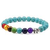 Genuine 7 chakras stone bracelet nz