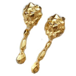 Geometric lion earrings nz