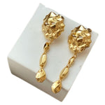 Geometric lion earrings nz