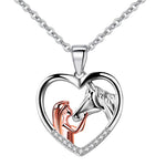 Girls horse necklace nz