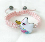 Girls Unicorn bracelet Pink nz
