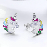 Girls unicorn earrings silver nz