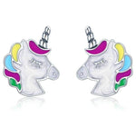 Girls unicorn earrings silver nz