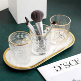 Glass makeup brush holder nz