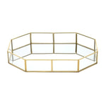 Glass Trinket Box with Gold Finish Large format nz