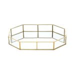 Glass Trinket Box with Gold Finish Small format nz