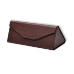 Glasses Compact case Brown wood pattern nz