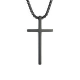God Cross Necklace Black nz