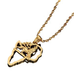 Gold African Lion Necklace nz