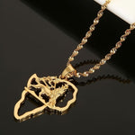 Gold African Lion Necklace nz