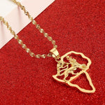 Gold African Lion Necklace nz