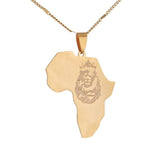 Gold African Lion Pendant nz