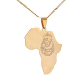 Gold African Lion Pendant nz